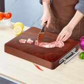 商用铁木砧板菜h板实木抗菌防霉家用砧板木质案板红铁木占粘切菜