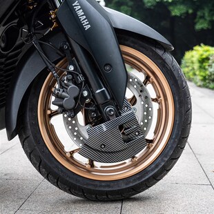 适用光阳赛艇S400 Xciting S400 AK550改装 前碟V刹盘刹车盘保护