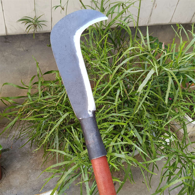镰刀柴刀加长手工锻刀p打劈柴劈草刀砍树刀户外开路农用开山老式