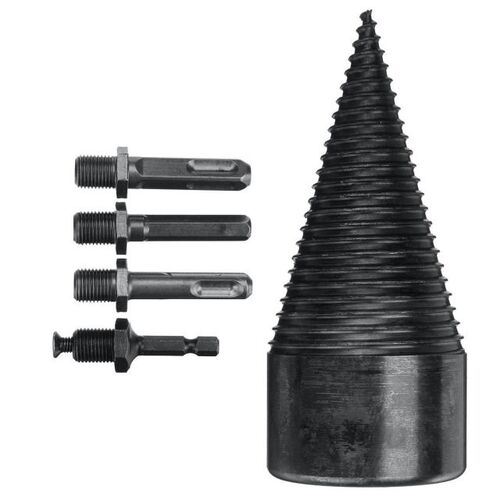 5PCS Square Round Heqx Shank Firewood Splitter Machine Drill