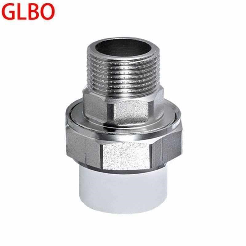 GLBOppr水管配件活接头外丝活接自来水管I直接头加厚25ppr*1寸铁