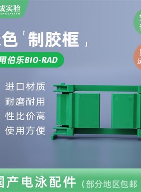 伯乐 bio-grad 1653304 小型垂直电泳制胶框 夹胶框 绿色制胶框