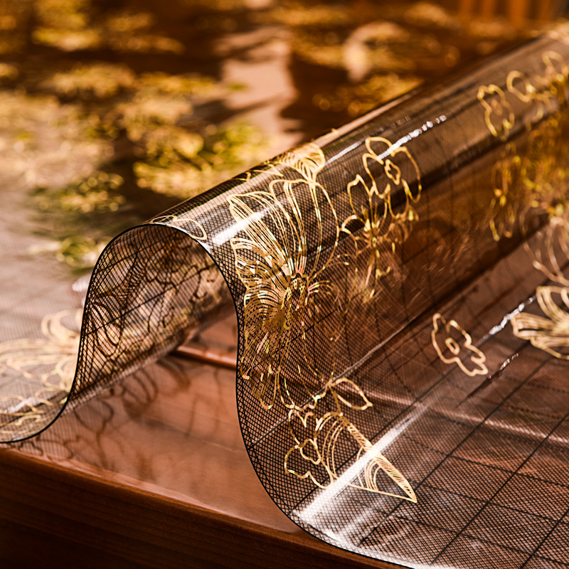 软玻璃北欧桌面餐桌n垫茶几垫PVC塑料长方形桌布防水防油免洗防烫