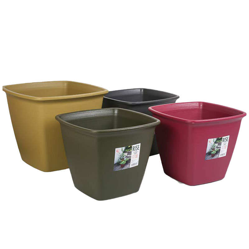 海蒂的花园爱丽思l横纹长方形方圆形花盆花卉阳台庭院塑料种植盆