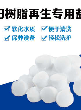 EARUI软水盐10KG再生离子树脂软水机M盐水处理全屋净水器通用