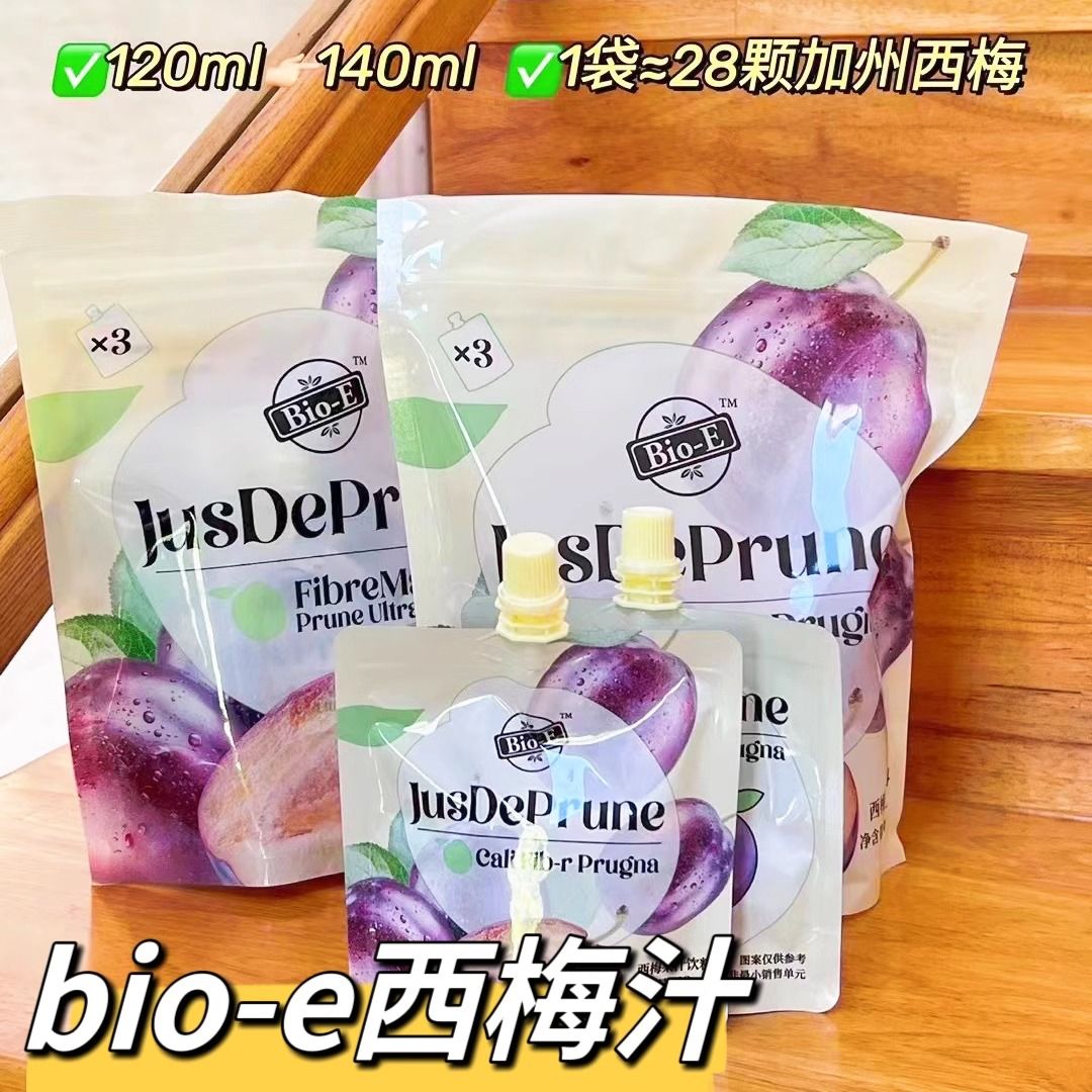 bioe西梅汁膳食纤维浓缩果汁饮料即饮bio-e益生菌