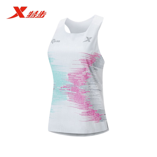 特步背心女2025夏季新款超薄专业跑步训练运动背心975228090625PB