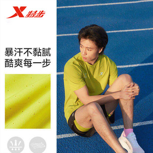 【范丞丞同款】特步短袖男2026年夏季新款T恤运动男974229010073