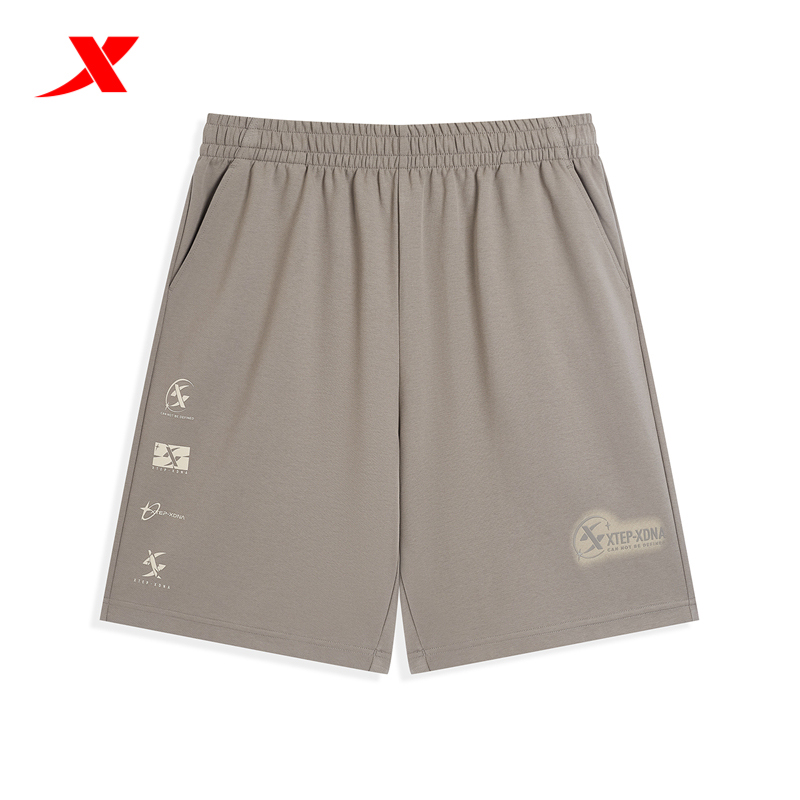 新款特步运动短裤男2024夏季综训休闲透气针织五分裤976329610303