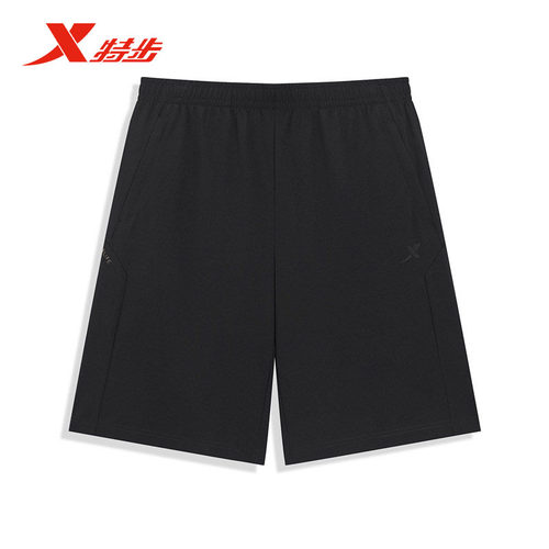 特步男冰丝五分裤夏季丝感棉