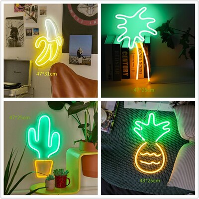 Wall Hanging LED Neon Light Sign Cool LJights Art Wall Bar H