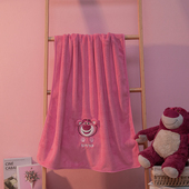 2023新d款 全棉草莓熊浴巾女大人家用纯棉吸水速乾毛巾裹巾三件套