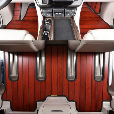 别克gl825s陆上公务舱陆尊es胖头鱼653tL652实木地板汽车柚木脚垫