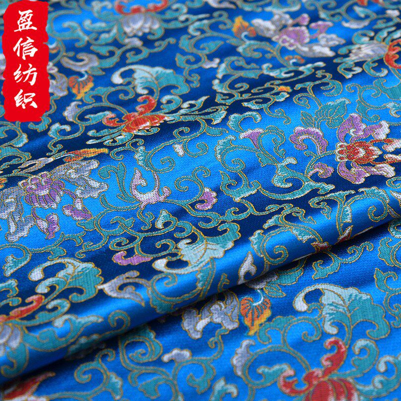 厂家直供宋锦人面料包装装帧织D锦缎丝面料手包锦盒绸缎布