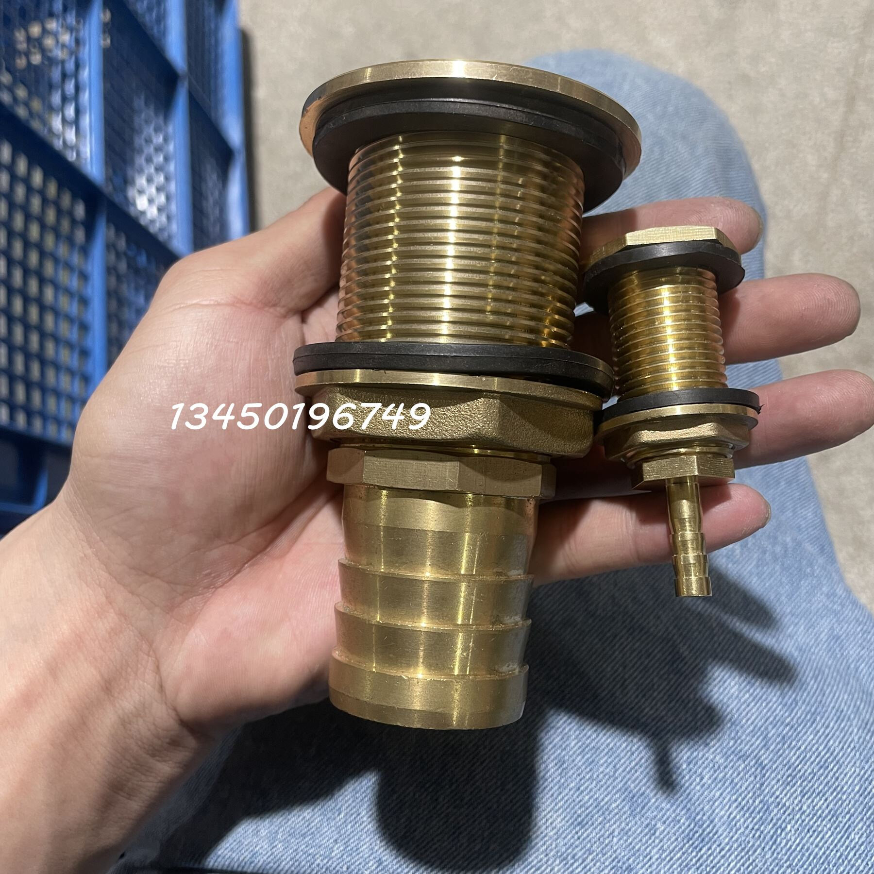 水桶出水口接头水嘴铜水箱宝塔口帆布开孔周转箱水塔夹持鱼缸排水