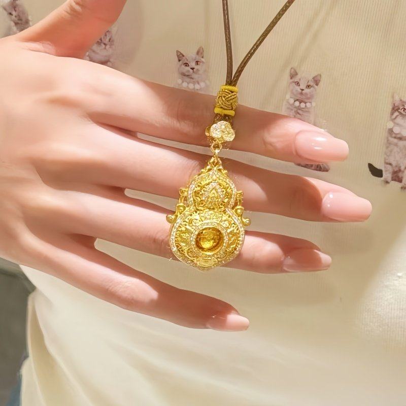 水贝黄金店同款古法金包银人生四美葫芦吊坠女福绿镂空项链送女友,饰品/流行首饰/时尚饰品新,银饰吊坠,淘宝优惠券,粉丝福利购,淘宝优惠卷