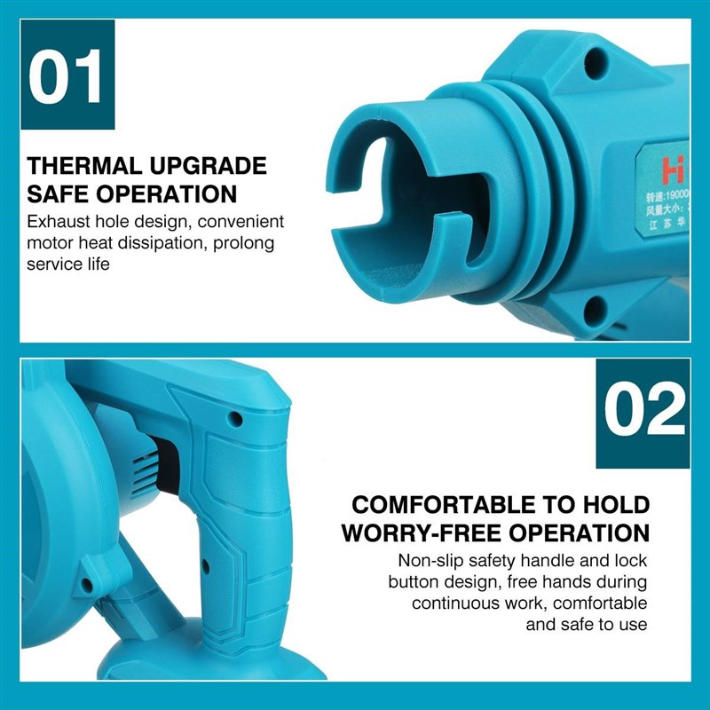 680W Cordless Electric Air Blower Vacuum CleannSig Blower Le