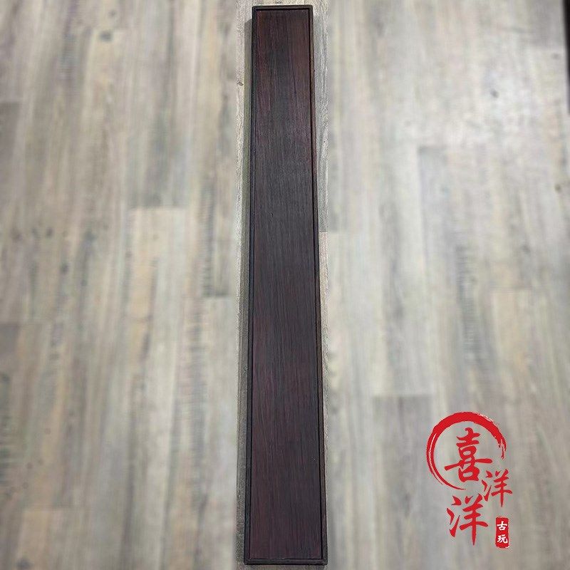 古董文玩檀木实木松石珠超长v算盘老式37档51档摆件民国账房摆件