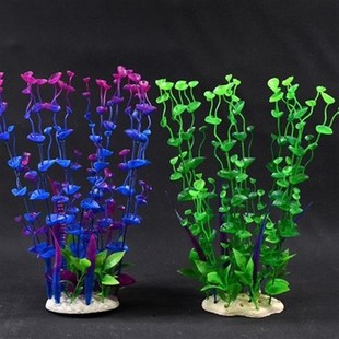 鱼缸内装饰物仿真水草塑料草假花E造景装饰品水族箱里的摆件植物