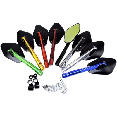 适用川崎Z400/Z650Z900w/Z1000/r改装铝合金后视镜RS反光镜倒车镜