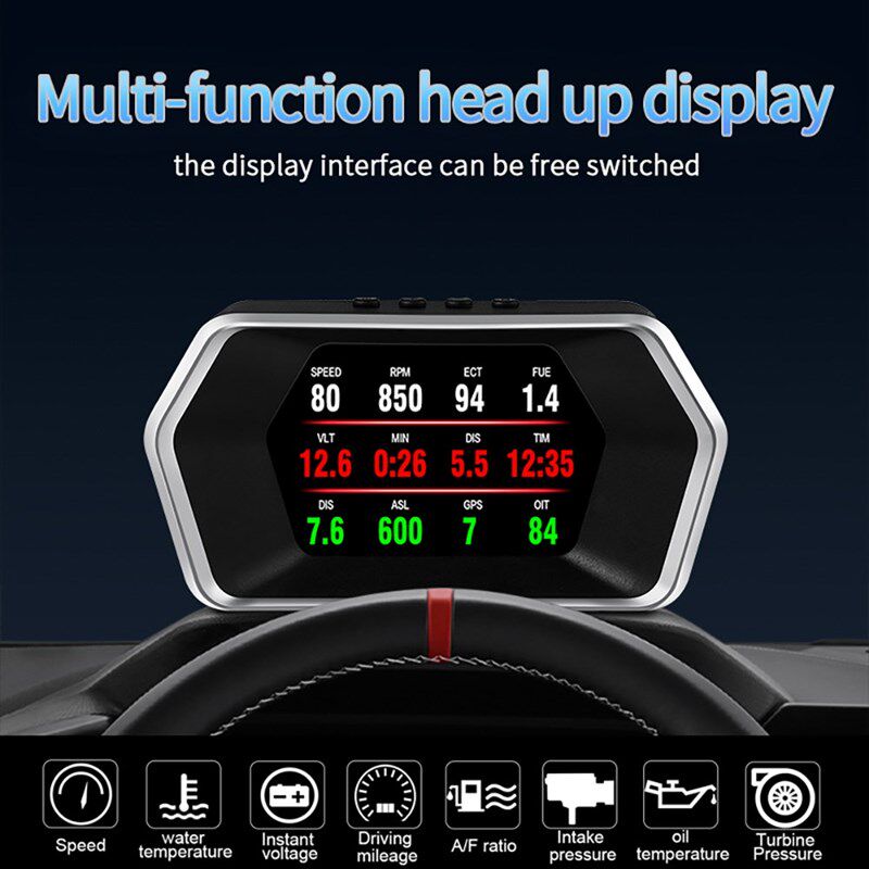 On-Baoard Computer Head Up display Auto HUD OBD2 Car Speed P