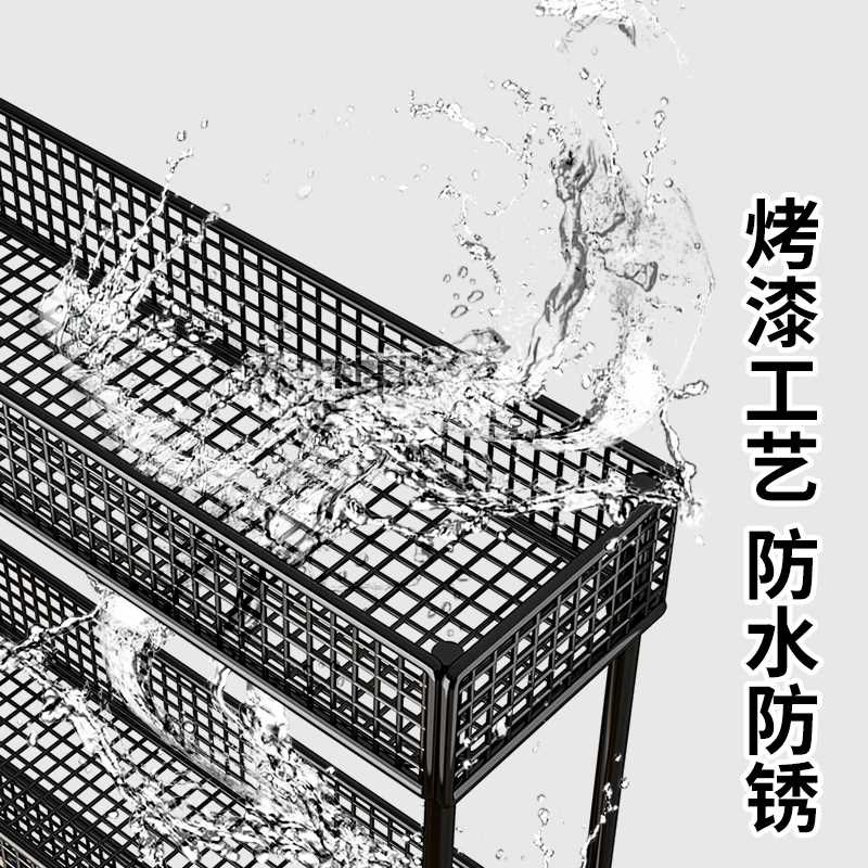 门后夹缝置物架卫生间缝隙浴室超窄E款收纳柜极窄架子收纳架小推