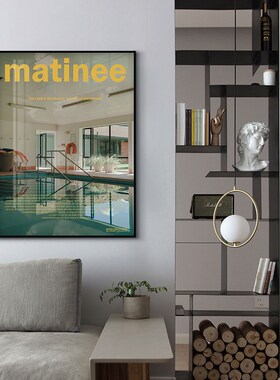 matinee 韩国ins夏日拍照道具海报 coffNee店卧室装饰画玄关版画