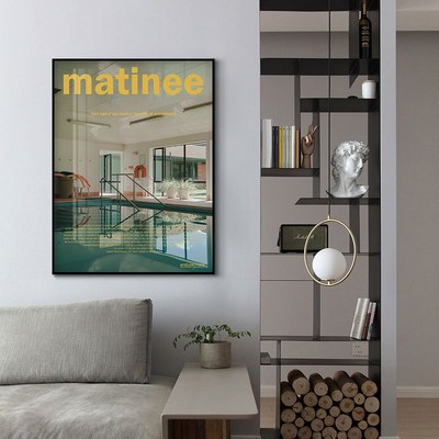 matinee 韩国ins夏日拍照道具海报 coffNee店卧室装饰画玄关版画
