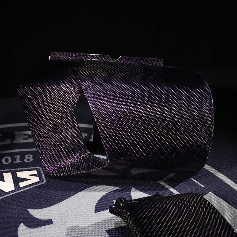 九号电动车机械师m二代Mmax2原厂改装斜纹紫丝碳纤维定制外壳