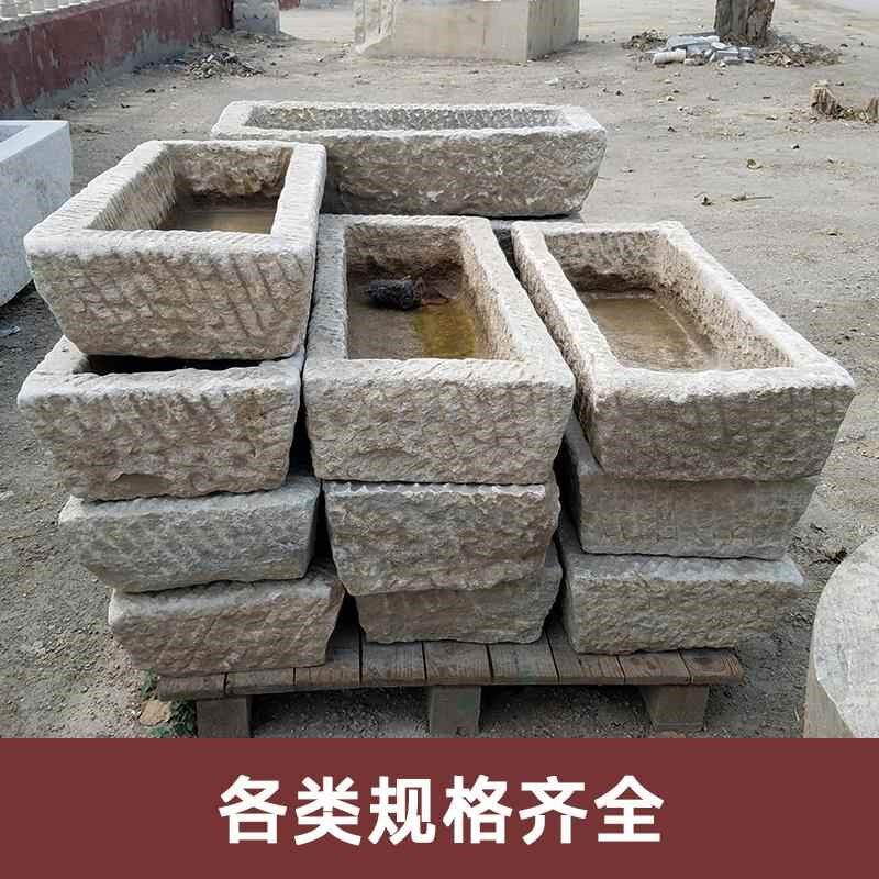 老旧石槽老石器阳台造景旧水槽庭院D户外马牛猪羊石槽流水组合摆