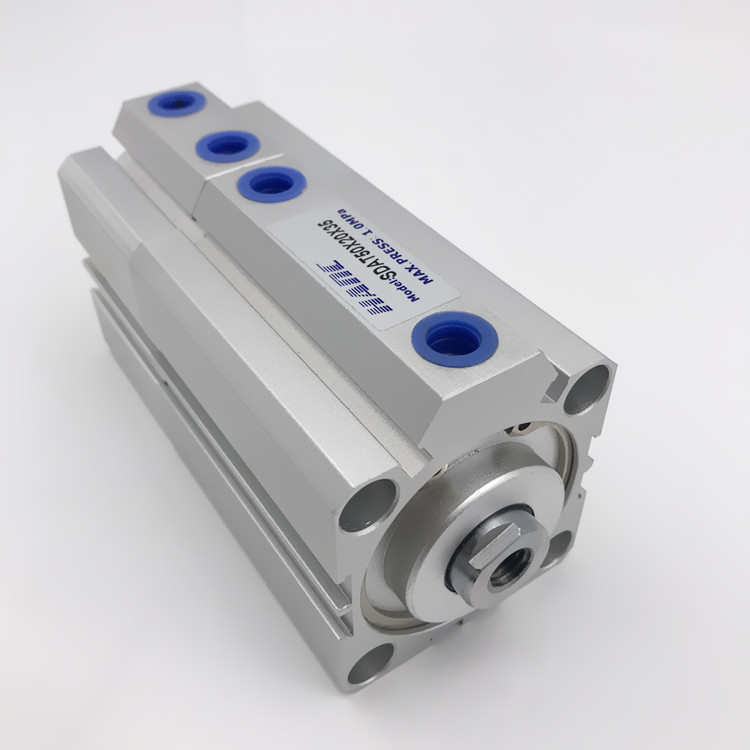 SDAT薄型气缸 倍力增压 多q位置双行程气缸SDAT32/40/50/63/80/10