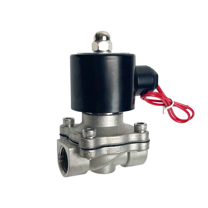 304不锈钢电磁阀2WB常闭ZQDF-DN15E蒸汽阀2WS-DN25 防水水管开关