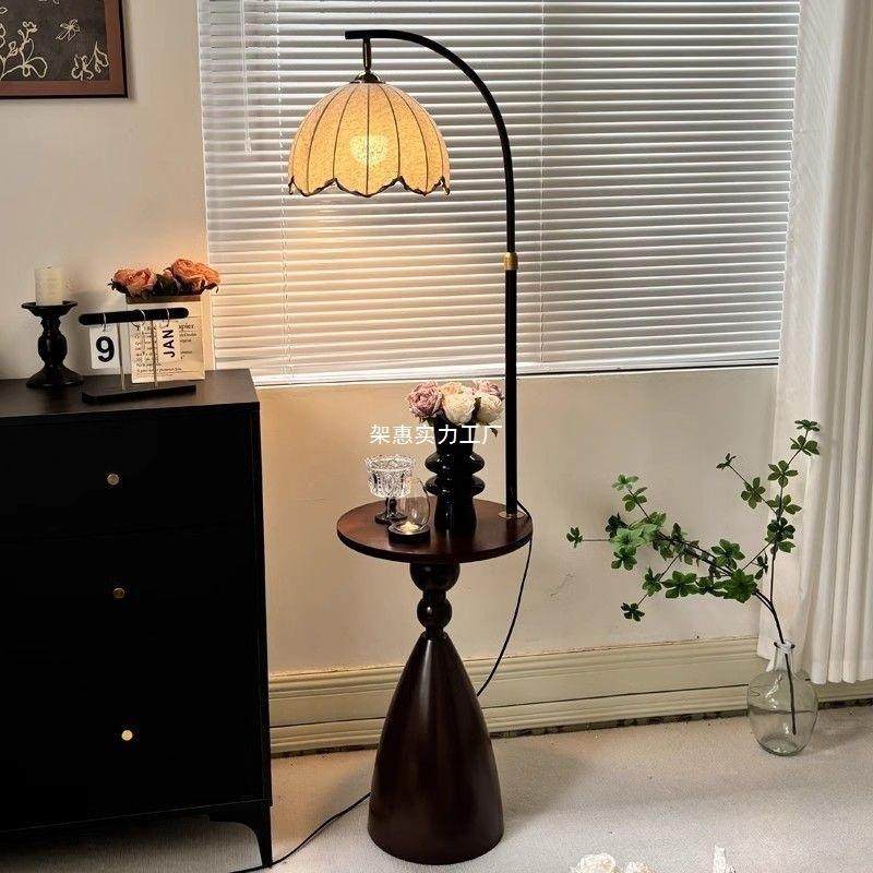 新款中古风客厅落地灯置物架一体沙发灯卧室床头柜氛围感落地台灯,农机/农具/农膜,其它农用工具,淘宝优惠券,粉丝福利购,淘宝优惠卷