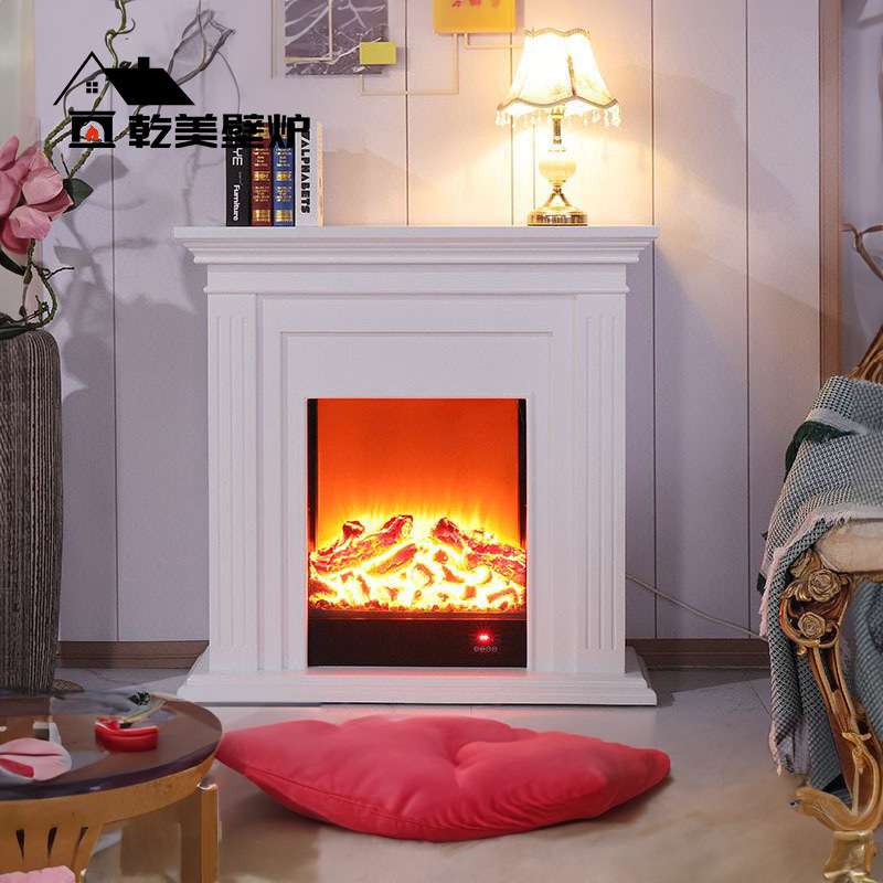 美式简约实木壁炉架欧式别墅装饰壁炉柜法式仿真火取暖壁炉
