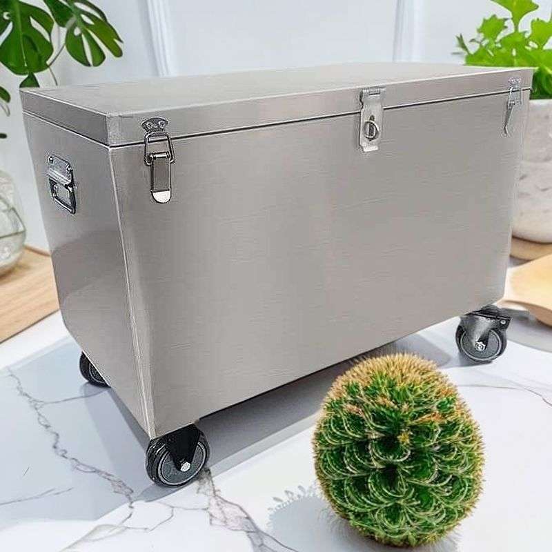 新款多功能货车大容量工具箱箱子不锈钢工具箱收纳箱带轮超厚移动