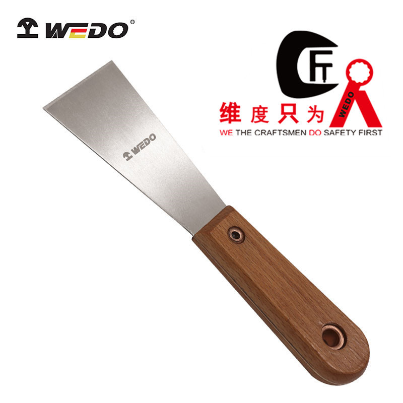 WEDO维度钛合金无磁工具 钛合金泥子刀 油灰刀 木柄泥子刀TT5402