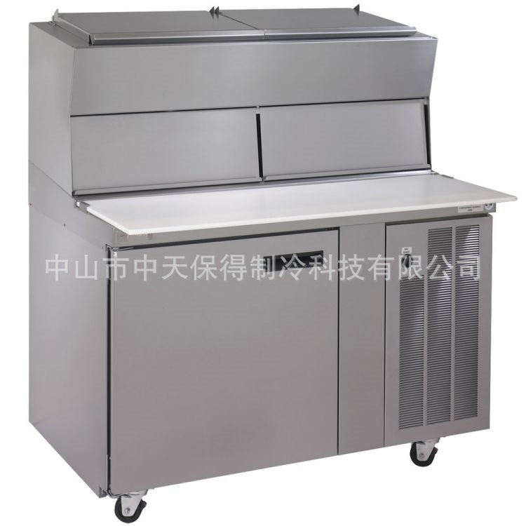 新款风冷不锈钢沙拉台保鲜工作台操作台披萨冷藏操作台