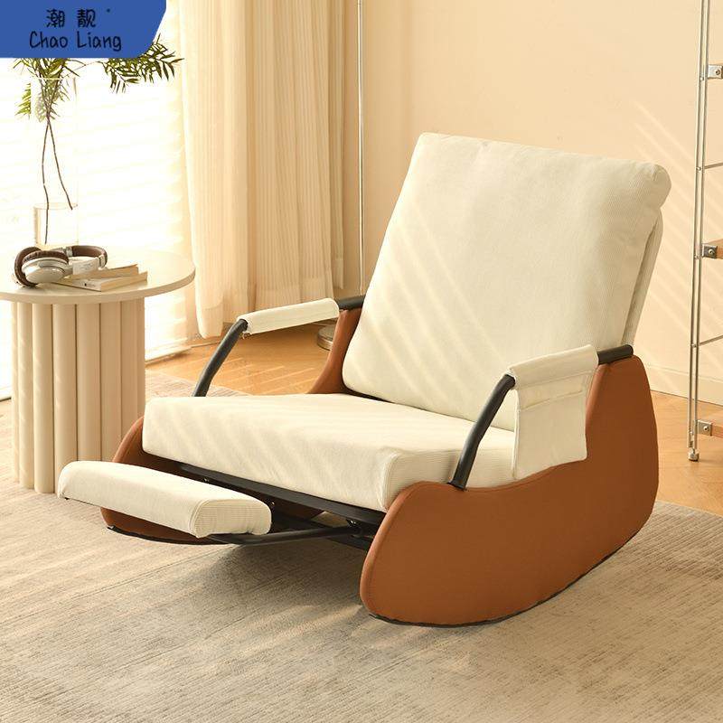 摇摇椅单人沙发家用阳台休闲躺椅小户型客厅逍遥可躺懒人摇木北欧