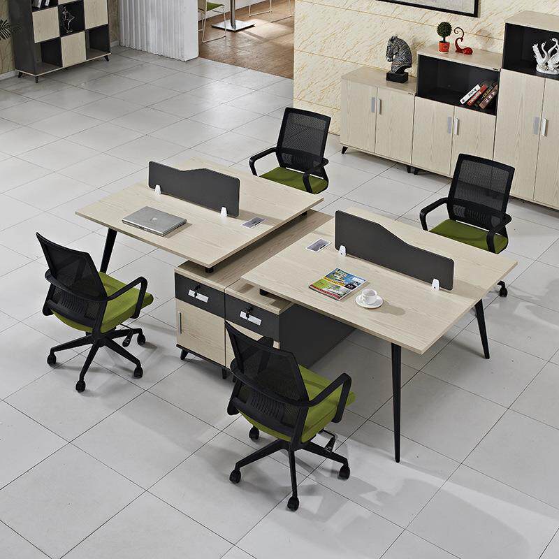 现代家具职员办公桌4人位桌椅组合办公屏风隔断卡位GYT2724