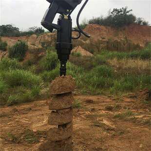 中拓螺旋钻孔挖机改螺旋钻机移动方便装载打桩机