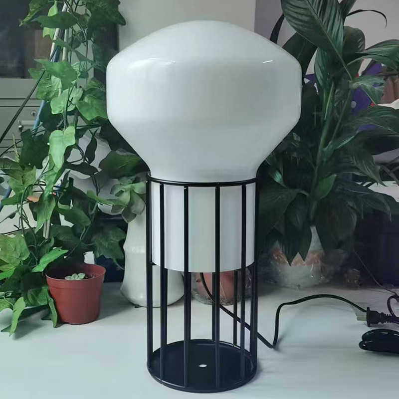 中山古镇复古彩色玻璃台灯罩设计美式轻奢样板房客厅卧室艺术台灯