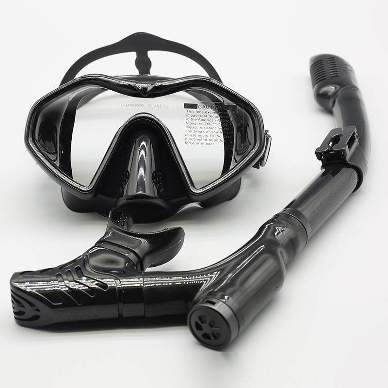 现货工厂湿式潜水面镜高清防雾防水浮潜面镜浮潜镜带盒子潜水套装