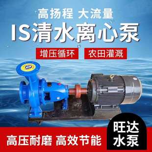 IS清水离心泵大流量高扬程农用卧式抽水机农田灌溉泵增压泵ISR型