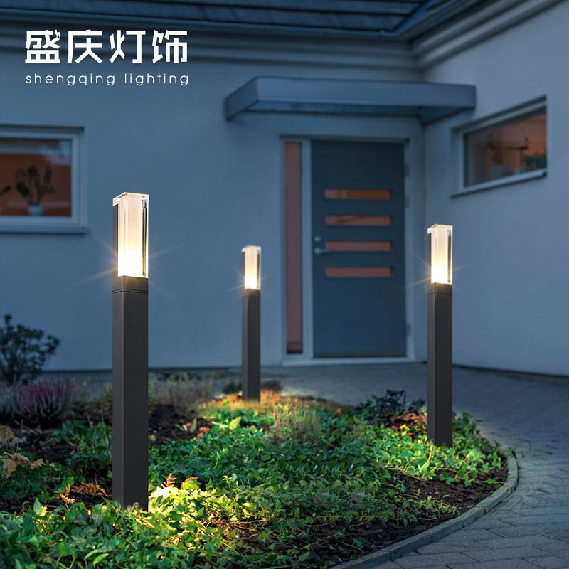 亚克力草坪灯led防水庭院灯室外过道花园别墅地插草地灯户外路灯