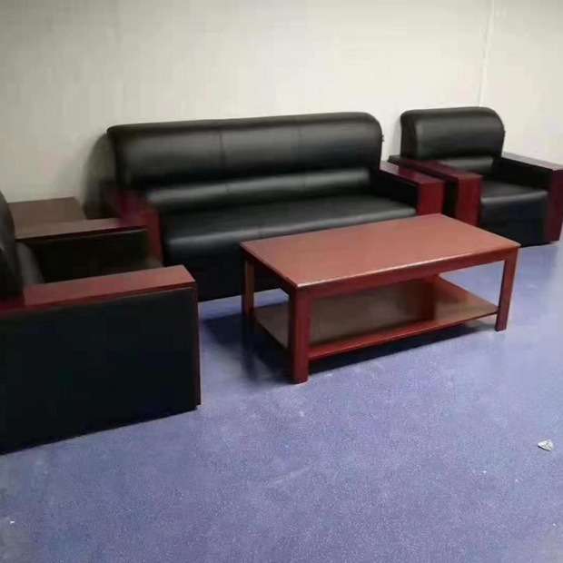 办公沙发三人位两人位员工休息区接待洽谈咨询会议桌椅子