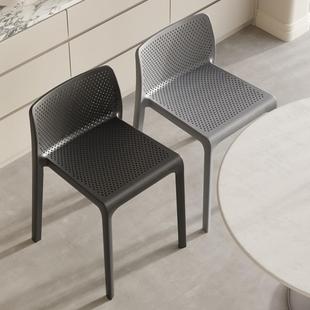 等位塑料凳子家用高板凳北欧简约客厅餐桌凳商用结实特厚靠背椅子