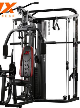 JX-DZ305综合训练器材龙门架组合多功能框式深蹲架训练器