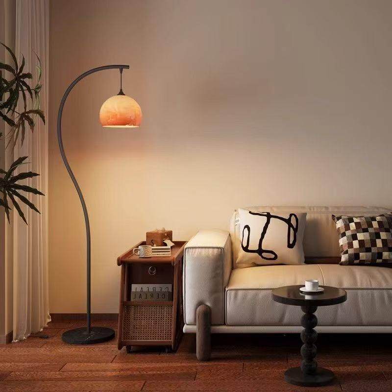 复古风落地灯客厅沙发旁氛围感中古复古风卧室书房角落立式照明