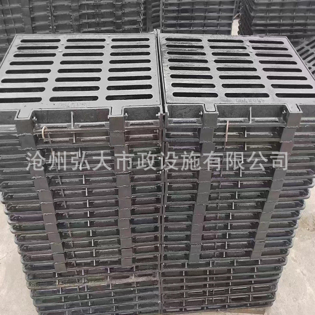 球磨双联套篦铸铁篦子雨水井蓖地下车库排水沟盖板雨水篦子