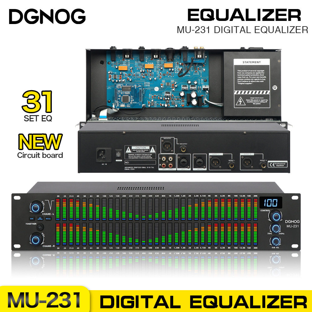MU-231三通道31频段均衡器
